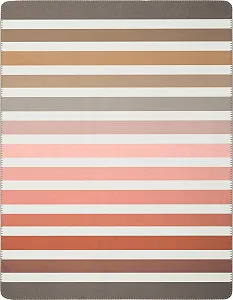 Плед Biederlack Soft Cuddly 'Natural Horizon' I Сделано в Германии I Полосатый плед в натуральных тонах I Покрывало 150 x 200 см I Плед для дивана из хлопка и полиакрила I Oeko-Tex Made in Green - Фото 1