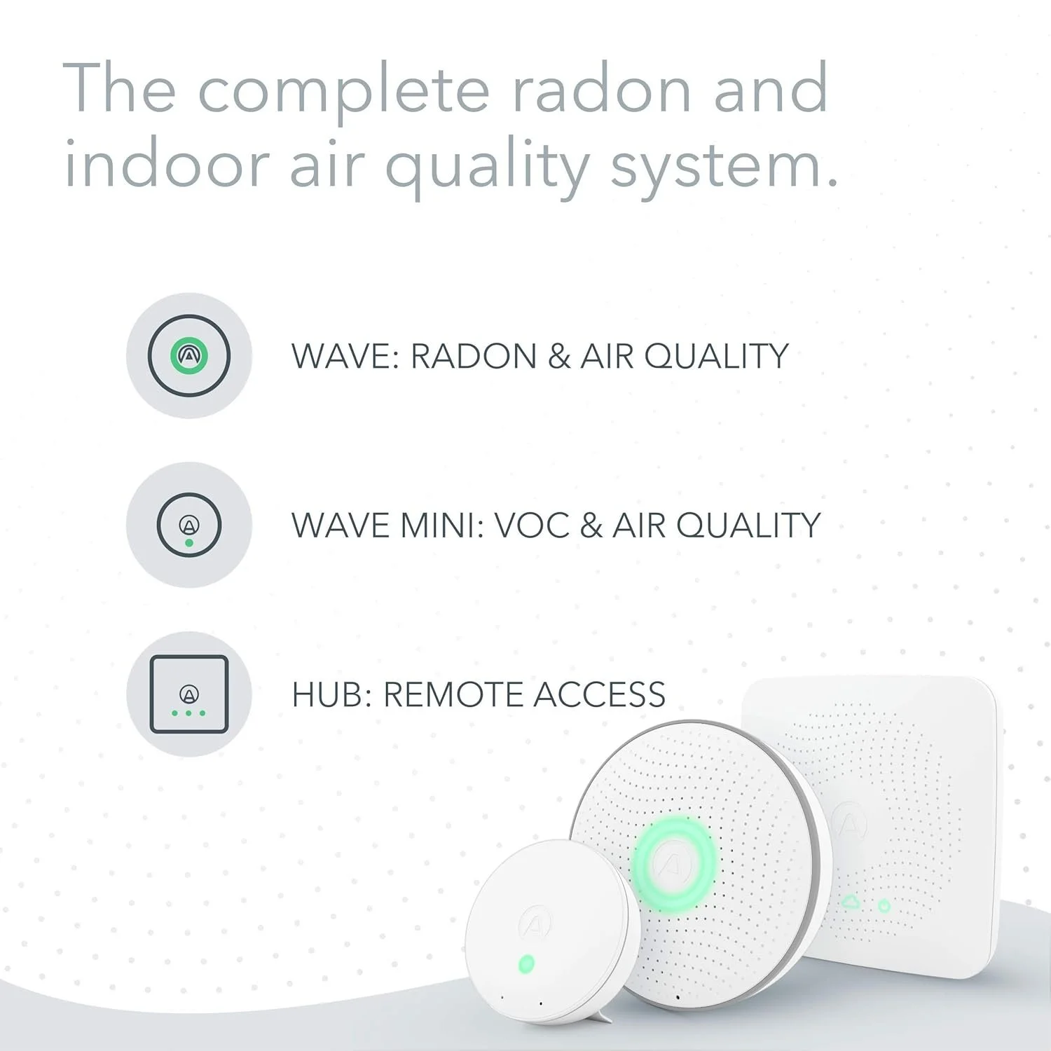 Комплект моніторингу якості повітря Airthings 420 Білий, фото №4