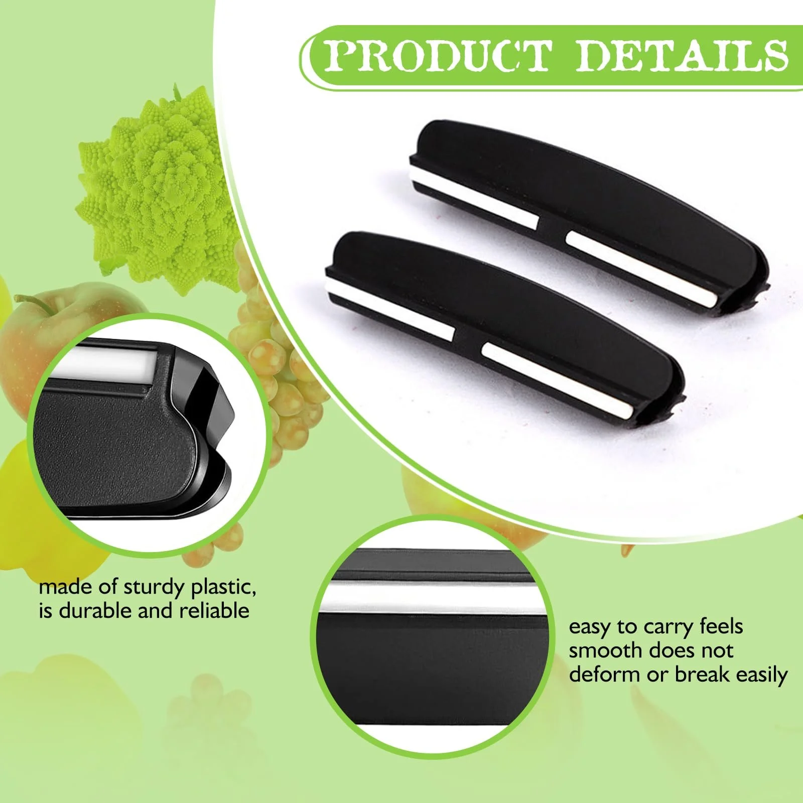 Напрямна для заточування ножів набір 2 шт. чорна, фото №3