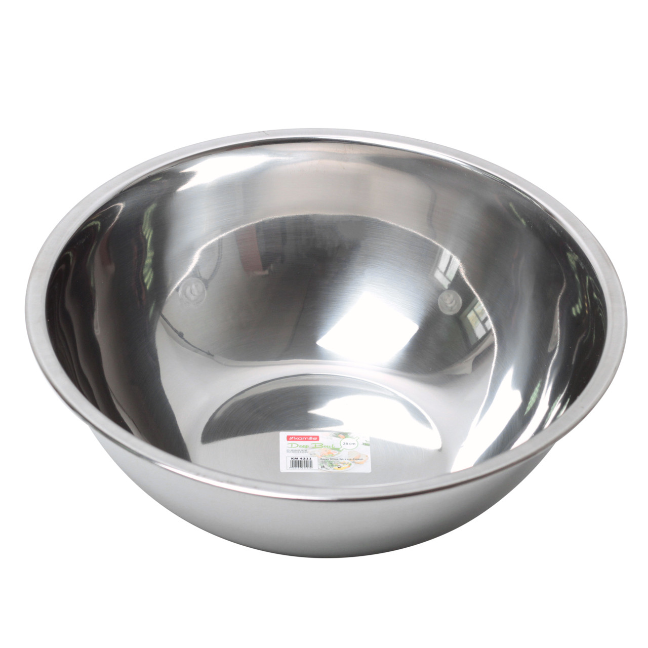 Міска Каміль 28 см з нержавіючої сталі KM-4311, фото №1
