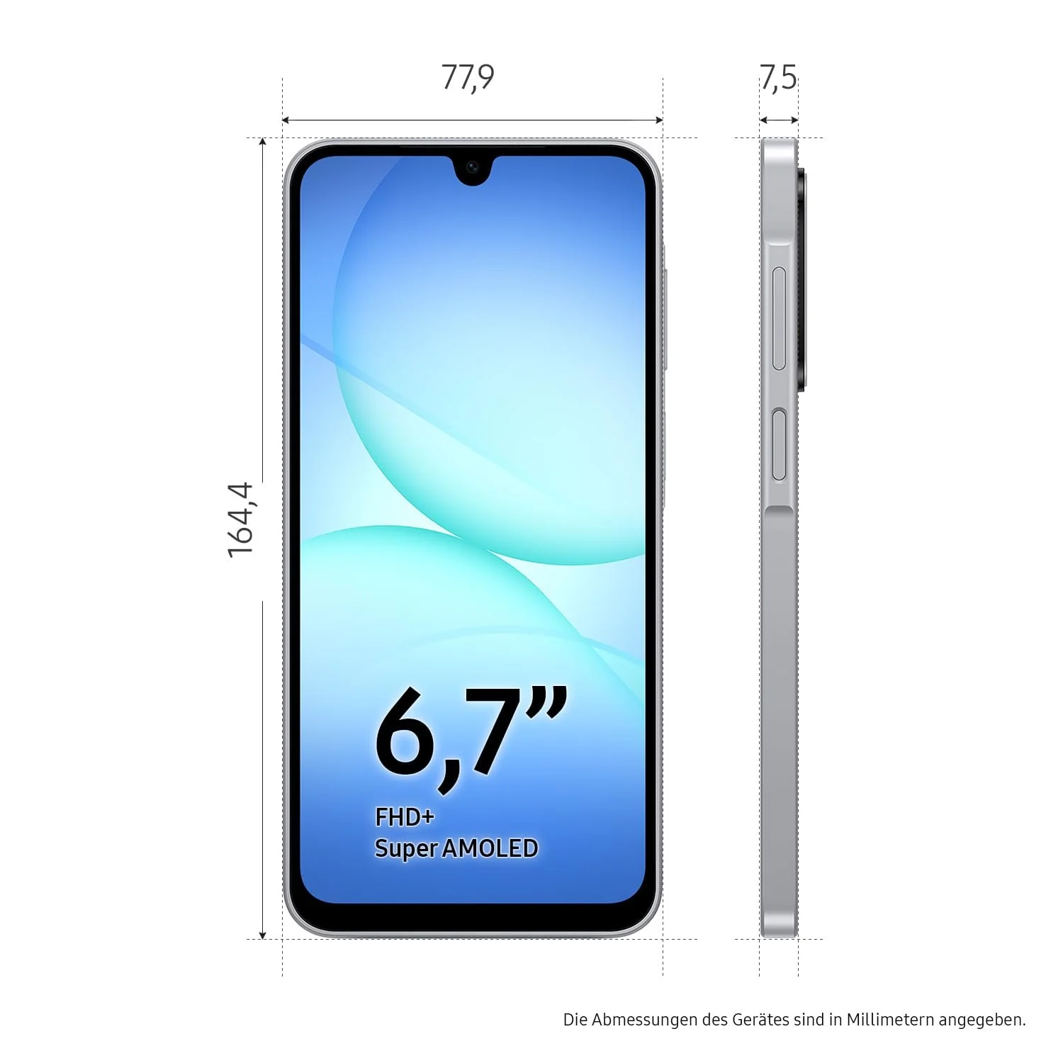 Смартфон Samsung Galaxy A17 5G AI Android Тонкая рамка 7.5 мм 50 MP камера 128 GB память 4 GB RAM 5000 mAh аккумулятор Серый, фото №3 Смартфон Samsung Galaxy A17 5G AI Android Тонкая рамка 7.5 мм 50 MP камера 128 GB память 4 GB RAM 5000 mAh аккумулятор Серый, фото №3