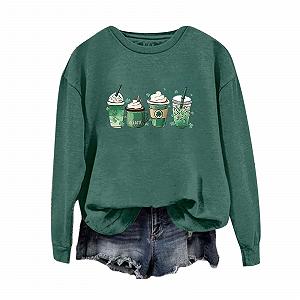 Женская Толстовка Ирландский Зеленый с Сердцем synthetic.ua - Фото 1