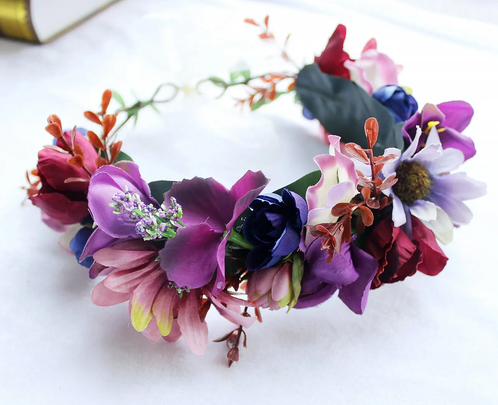 Вінок для волосся з квітів, фото №5