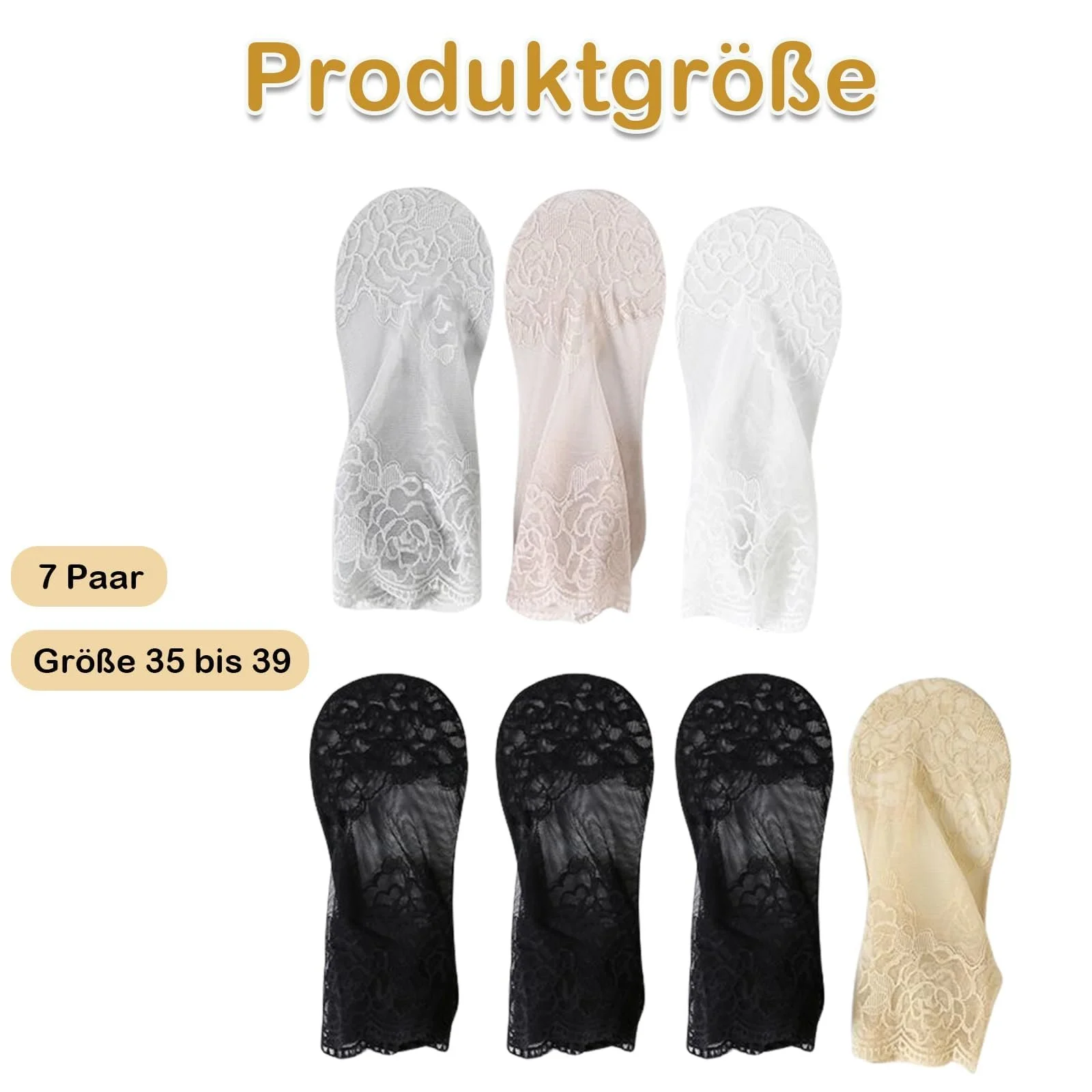 Жіночі шкарпетки з рюшами, 7 пар, фото №2