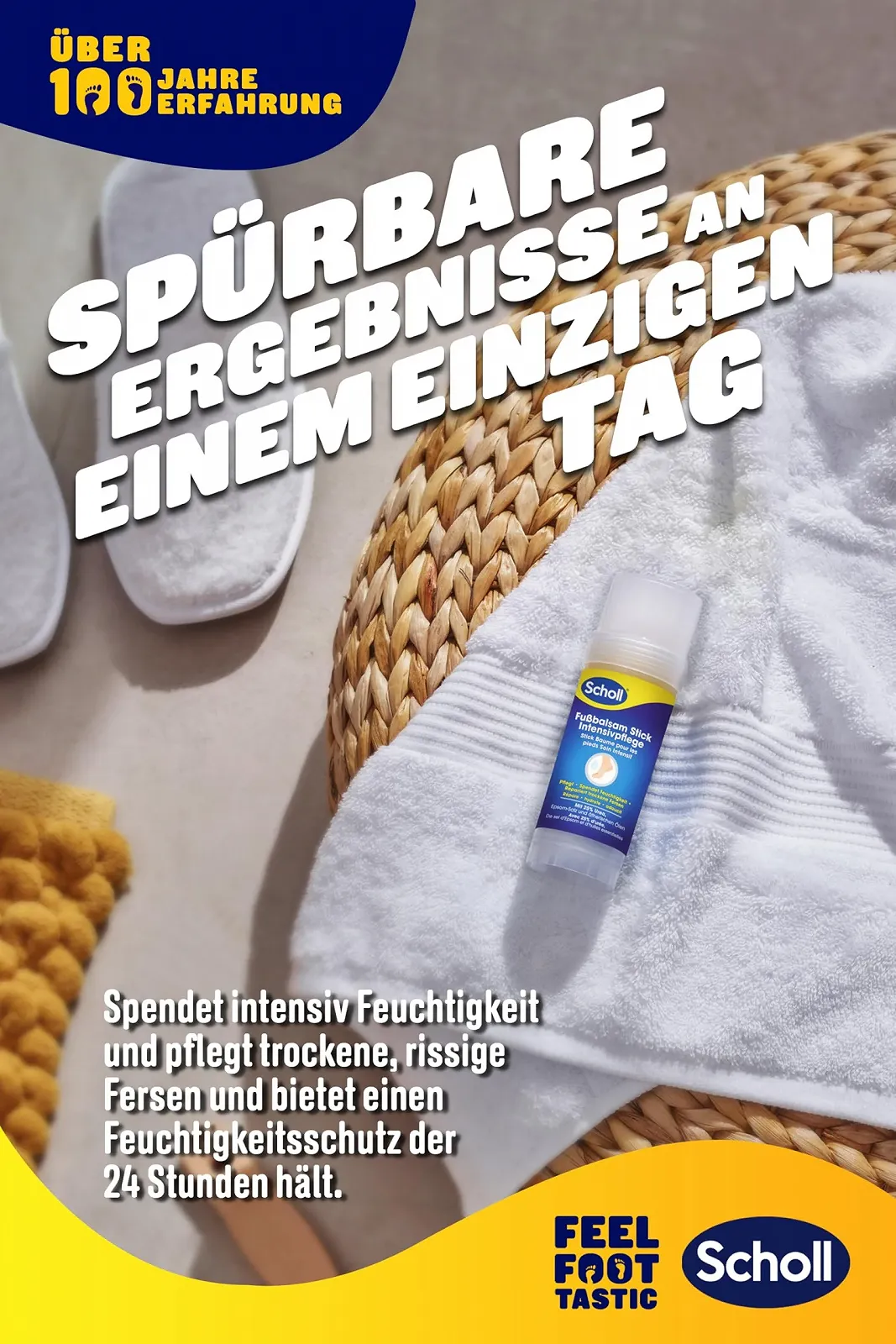 Бальзам-стик для ног Scholl Intensive Nourishing для восстановления сухих и потрескавшихся пяток 25% мочевины, английская соль и эфирные масла, фото №4