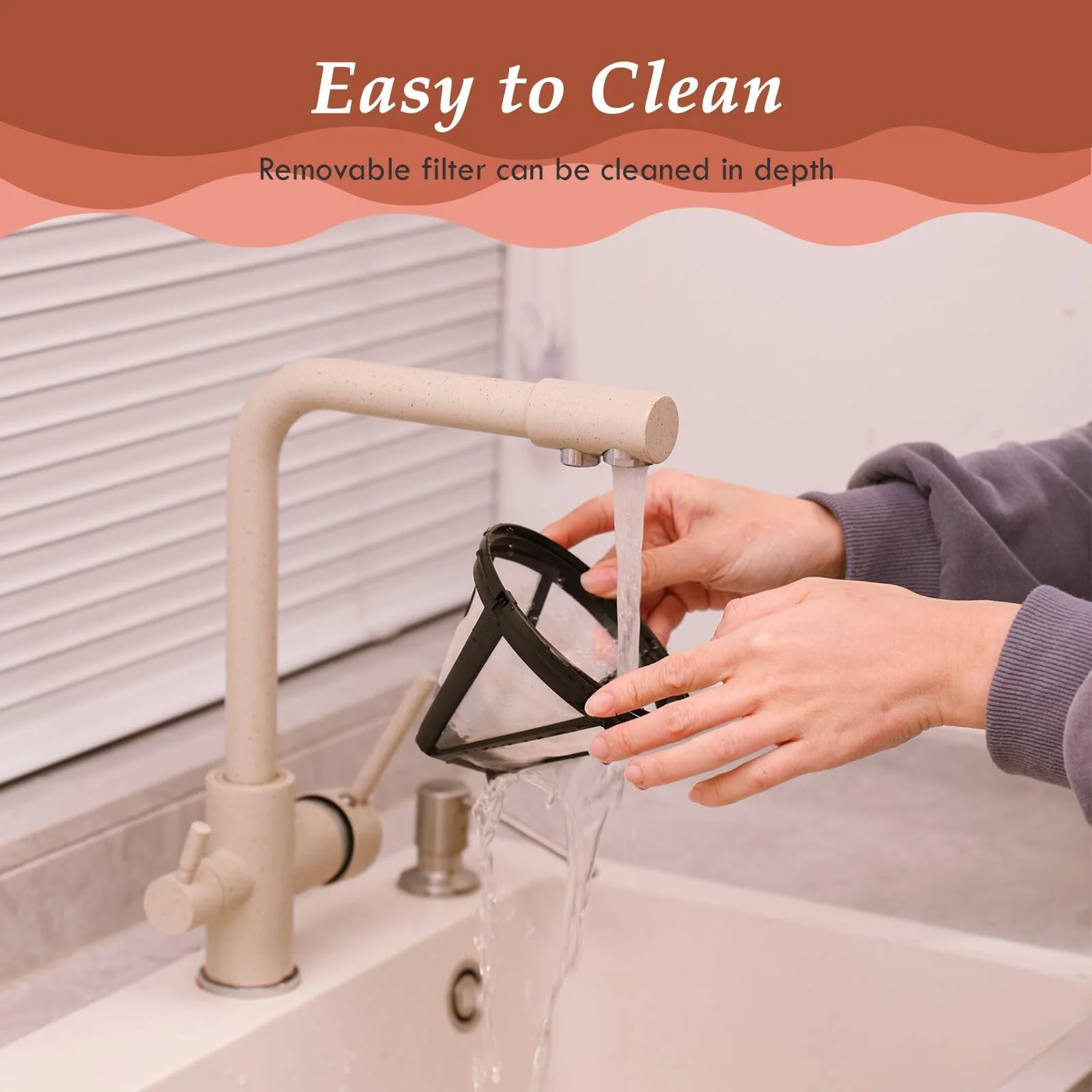 Капельная кофеварка Aigostar Benno Digital 1.5 л 800 Вт Нержавеющая сталь/Черный, фото №9