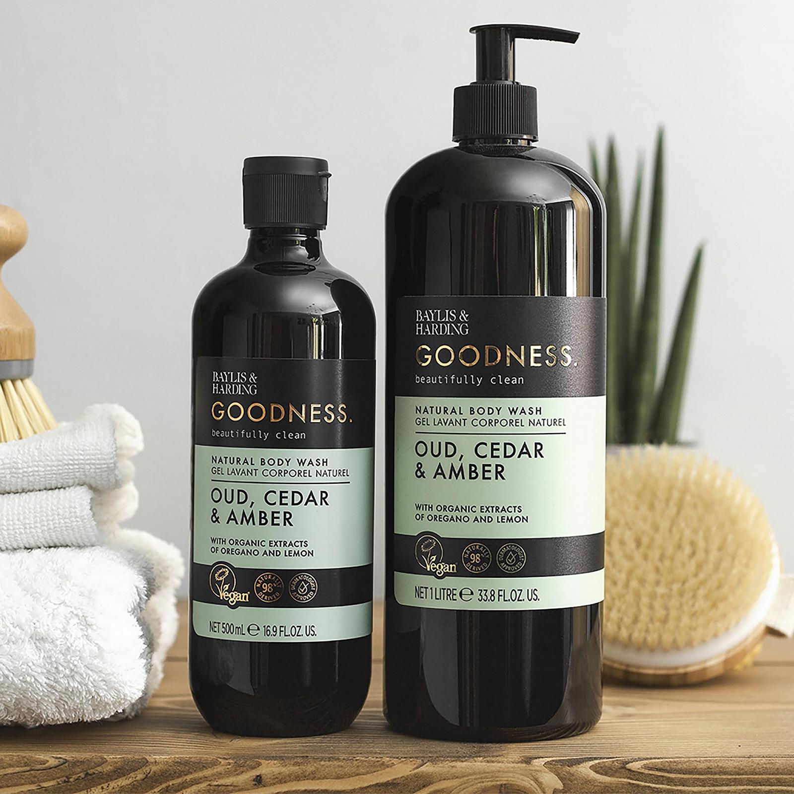 Гель для душа Baylis & Harding Goodness Oud Cedar and Amber 500 мл (Упаковка из 3 шт.), фото №3