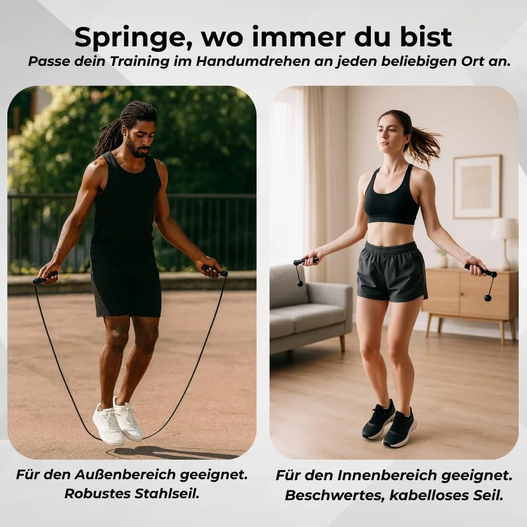 Розумна скакалка Smart Jump Rope Бездротова з додатком лічильником калорій та акумулятором Crossfit, фото №5