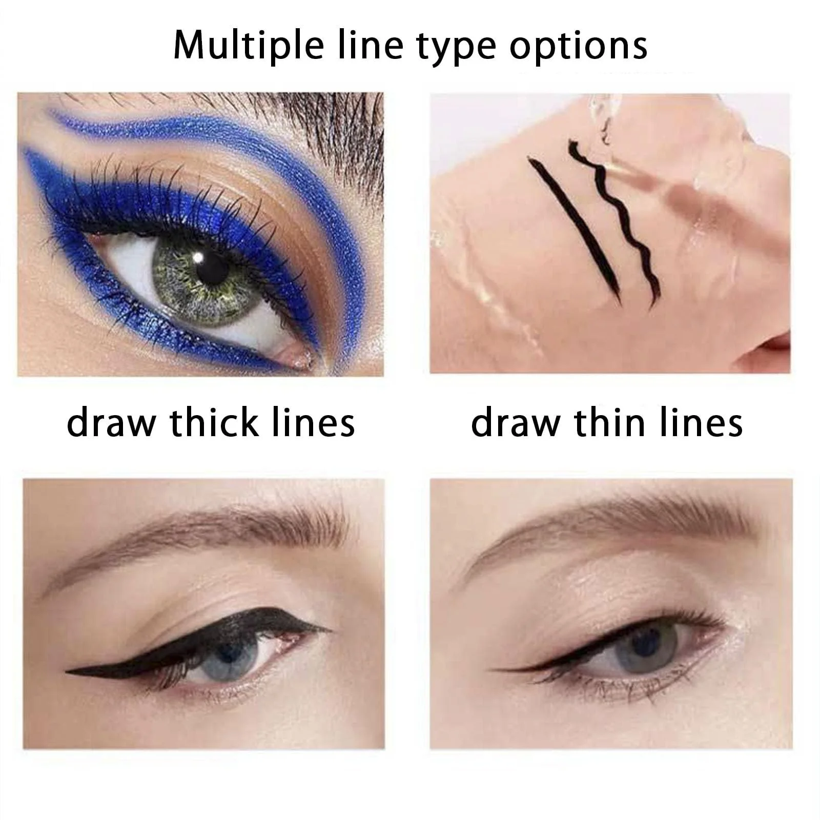 Гелевая Подводка для глаз набор водостойкая маслостойкая несмазывающая быстро сохнущая удобная в использовании (1,2,3,6), фото №5 Гелевая Подводка для глаз набор водостойкая маслостойкая несмазывающая быстро сохнущая удобная в использовании (1,2,3,6), фото №5