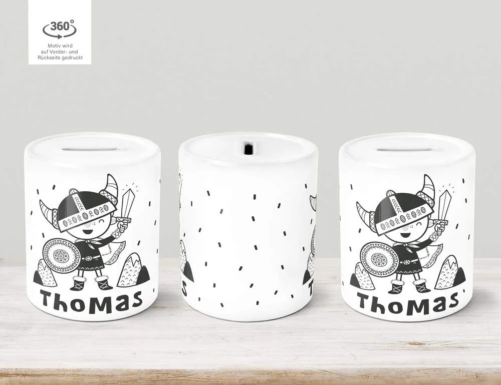 Скарбничка дитяча Small Viking Skandi Style керамічна, фото №2