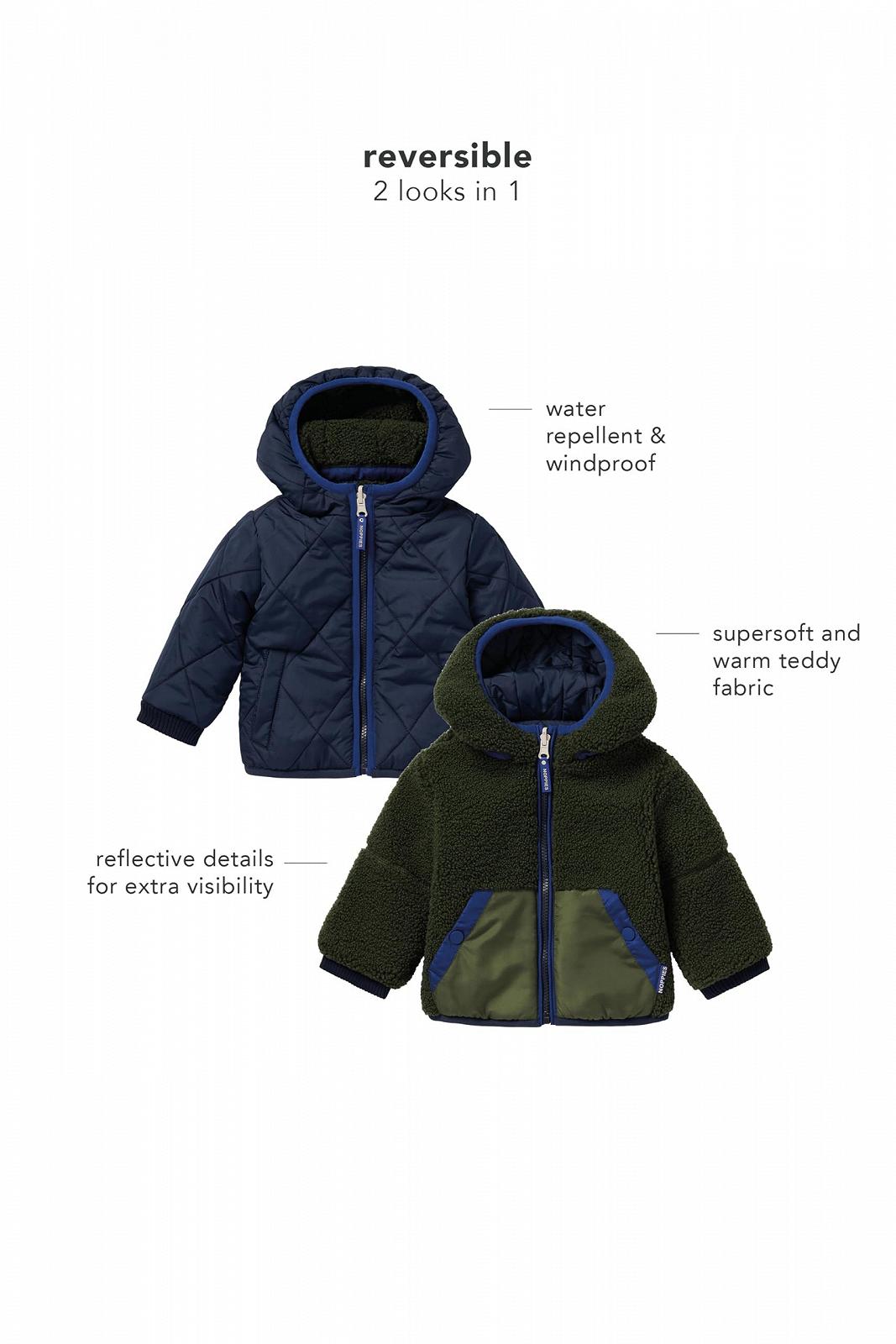 Двостороння куртка Noppies Baby Boys Gormaz, фото №4 Двостороння куртка Noppies Baby Boys Gormaz, фото №4