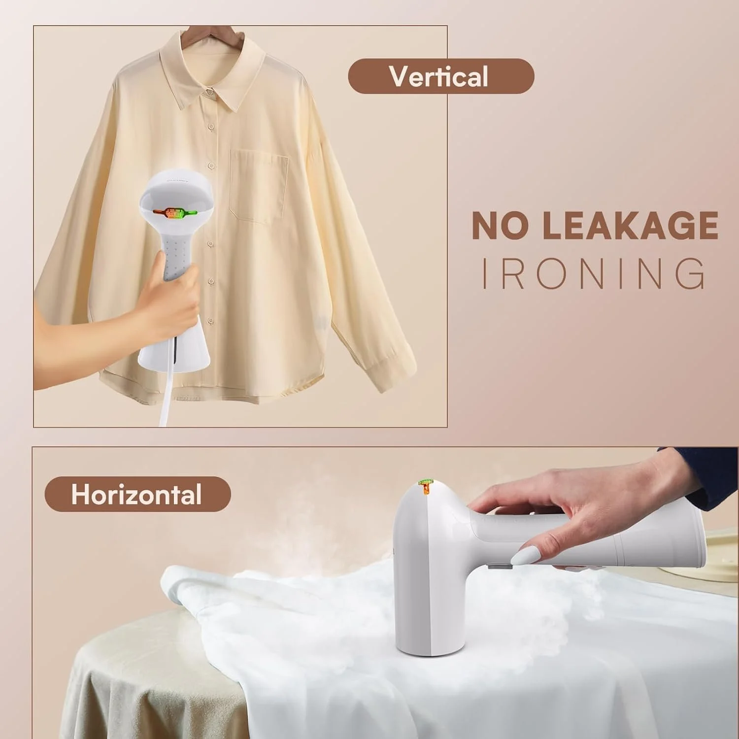 Дорожный отпариватель OLAYMEY 30 г/мин 220 мл 20 с нагрев 2 м кабель, фото №3