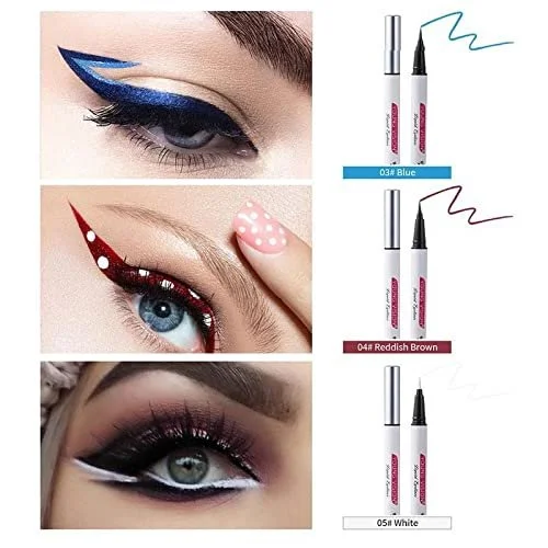 Рідка Підводка для Очей Водостійка Багатоколірна Стійка, фото №3