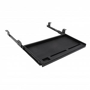 Выдвижная Подставка для Клавиатуры Подстольная с Прочной Металлической Направляющей, Легкая Сборка, Компактный, Прочный Держатель Клавиатуры для Офиса и Домашнего Рабочего Места - Фото 1