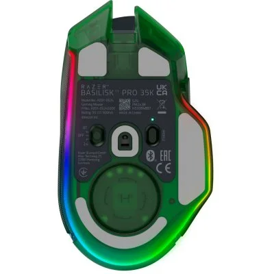 Мышка Razer Basilisk V3 Pro 35K Wireless/Bluetooth/USB Phantom Green (RZ01-05240300-R3G1), фото №3 Мышка Razer Basilisk V3 Pro 35K Wireless/Bluetooth/USB Phantom Green (RZ01-05240300-R3G1), фото №3