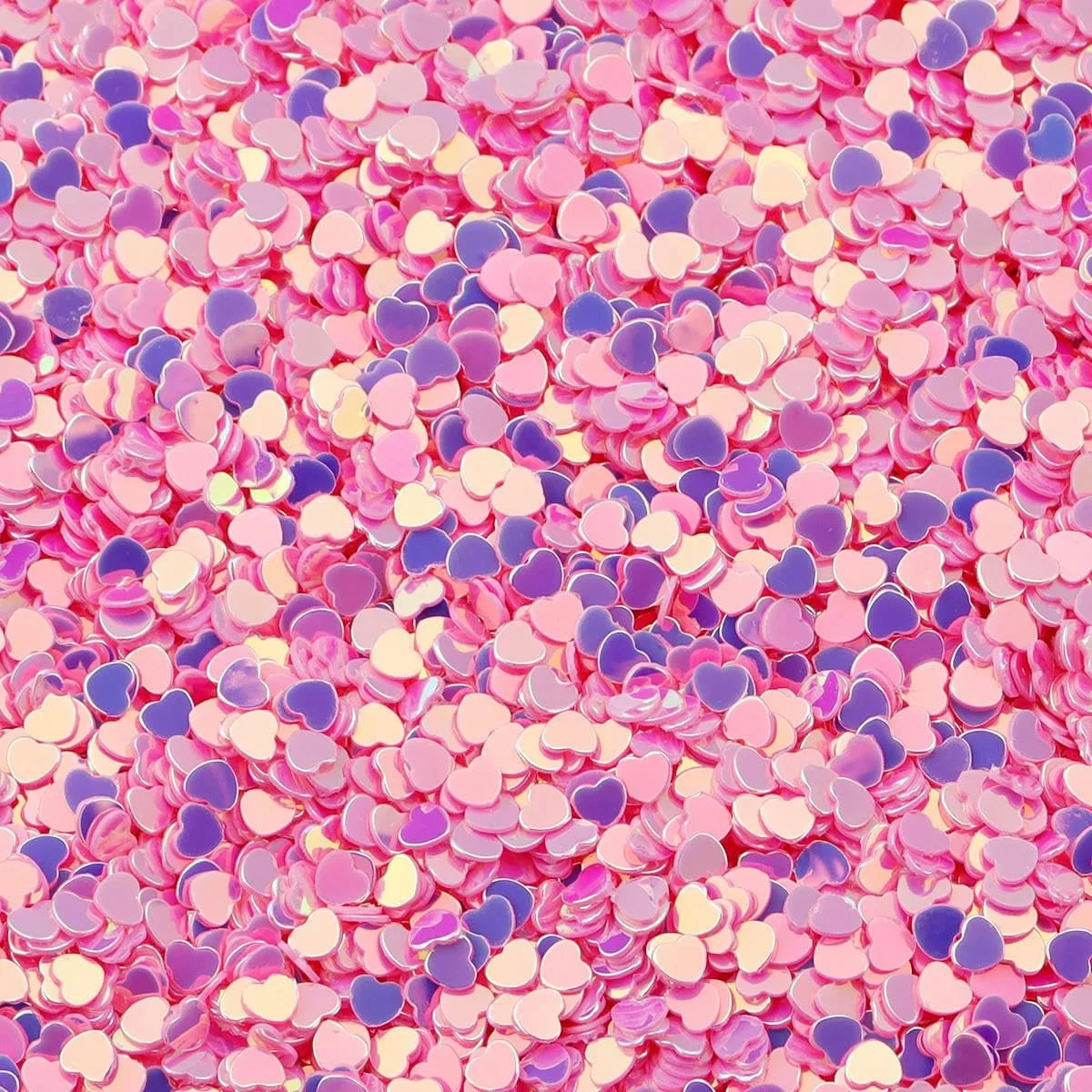 Паєтки Розсипні 3 mm Персикове серце Goldpink, 30 г, фото №1