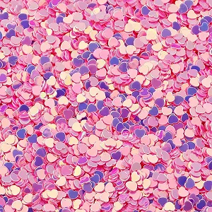 Паєтки Розсипні 3 mm Персикове серце Goldpink, 30 г - Фото 1