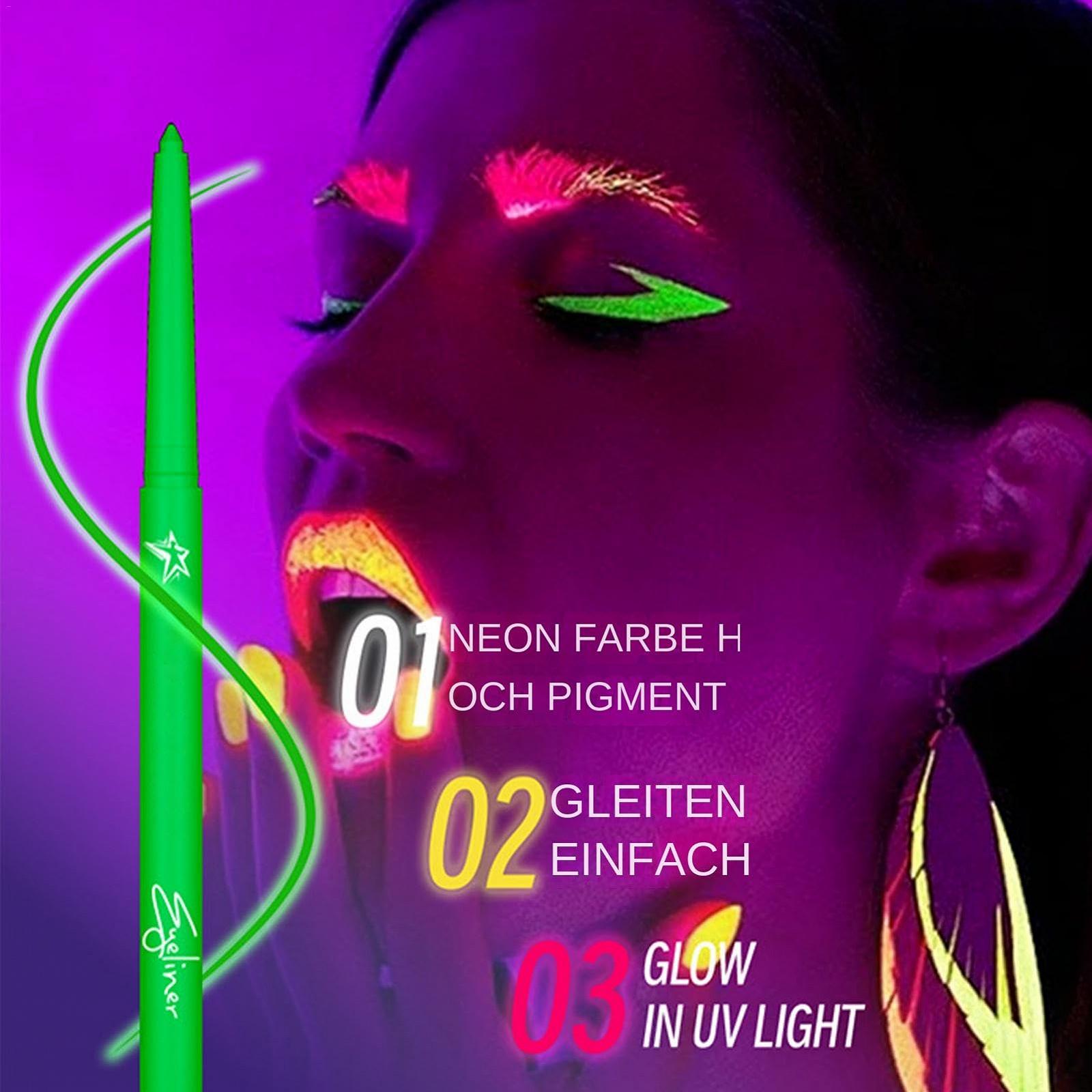 Eyeliner Afurl Farbiger Бунтес - UV-флуоресцентный 12-цветный жидкий, водостойкий, быстросохнущий, фото №2 Eyeliner Afurl Farbiger Бунтес - UV-флуоресцентный 12-цветный жидкий, водостойкий, быстросохнущий, фото №2