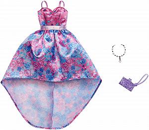 Купить Аксессуары Mattel Barbie FXJ17 Модное Платье Розовое Синее Цветочное Вечернее Платье Сумка Ожерелье Для Барби - Фото 1 Аксессуары Mattel Barbie FXJ17 Модное Платье Розовое Синее Цветочное Вечернее Платье Сумка Ожерелье Для Барби - Фото 1