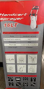 Оприскувач пневматичний на колесах SX-CS16L 16 л White synthetic.ua - Фото 1