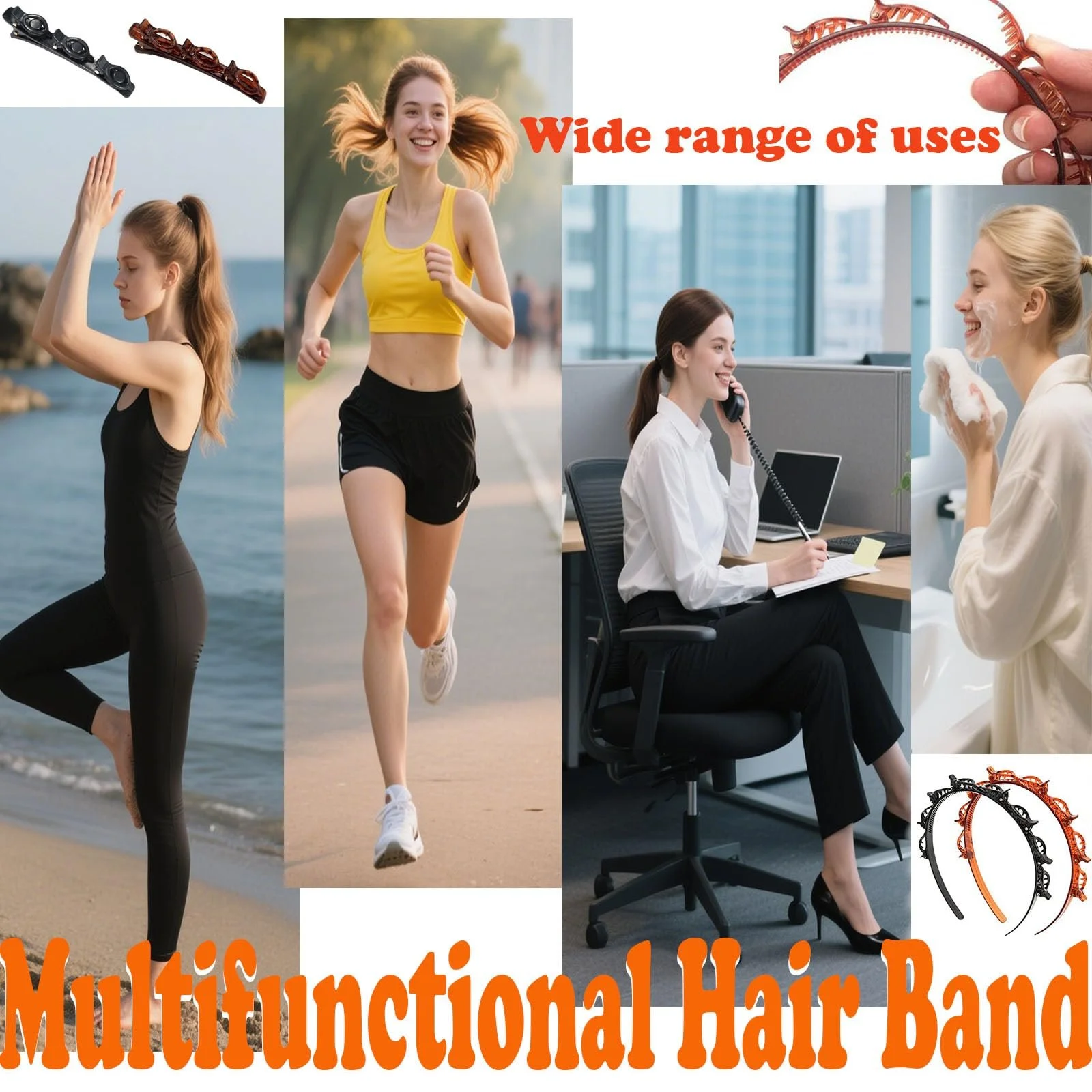 Набор обручей с клипсами, фото №7 Набор обручей с клипсами, фото №7