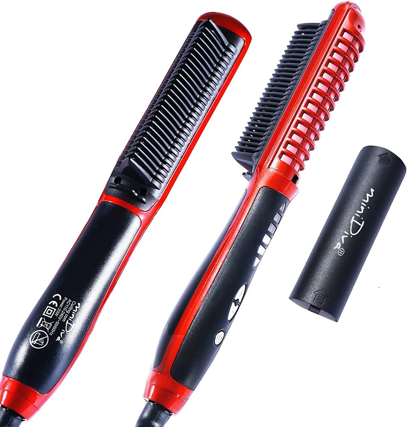 Щетка-выпрямитель Minidiva Fast Heating Anti-scald Белый Красный, фото №1