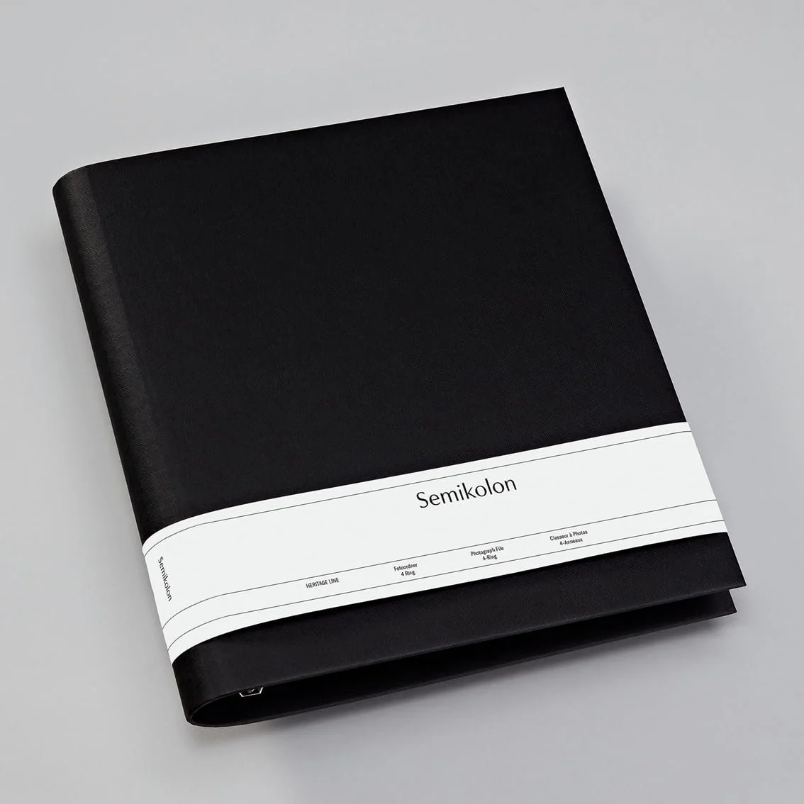 Фотоальбом Semikolon на 4 кольцах 29.5 x 32 см, обложка эфалин, черный, фото №5 Фотоальбом Semikolon на 4 кольцах 29.5 x 32 см, обложка эфалин, черный, фото №5
