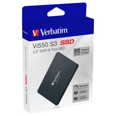 Внутренний накопитель Verbatim SSD 2.5" 512GB 49352, фото №6