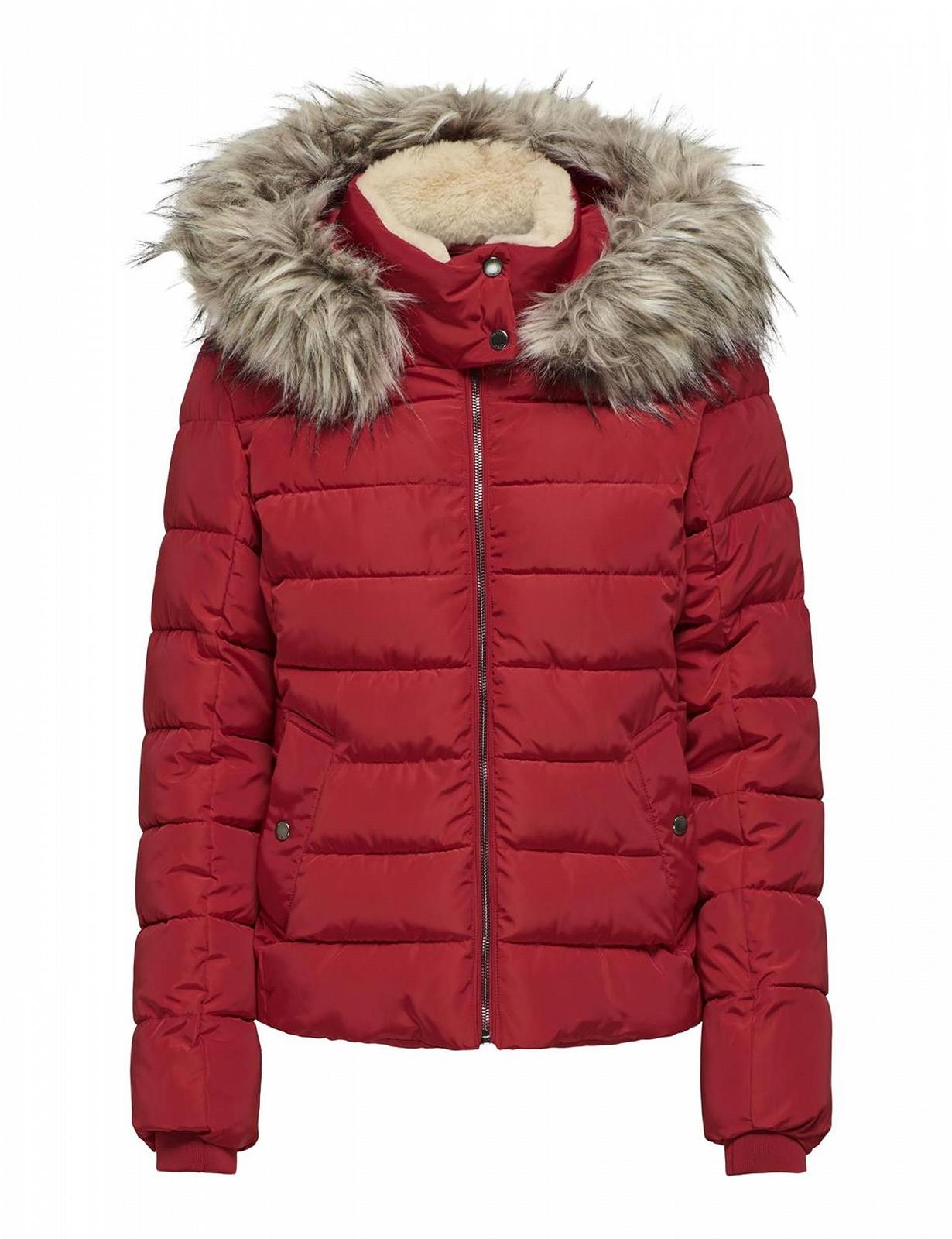 Куртка с капюшоном с мехом женская ONLY Onlnewcamilla Puffer Jacket CC OTW, фото №1