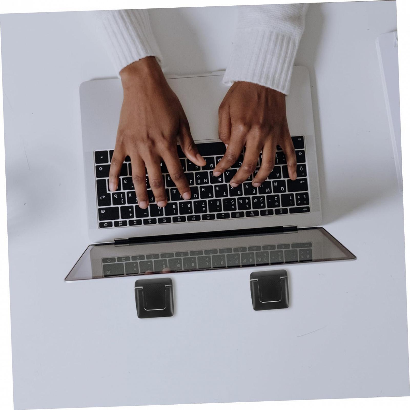 Підставка для ноутбука NUOBESTY Регульована ергономічна портативна для комп'ютера для стабільного використання для ігор, 2 шт., фото №8