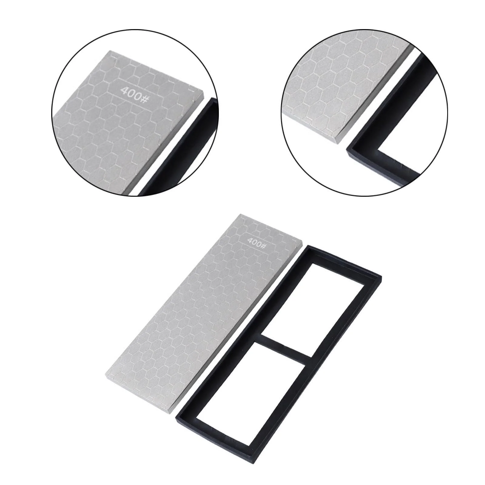 Точильный камень алмазный с нескользящим основанием для пикника и кухни, фото №3