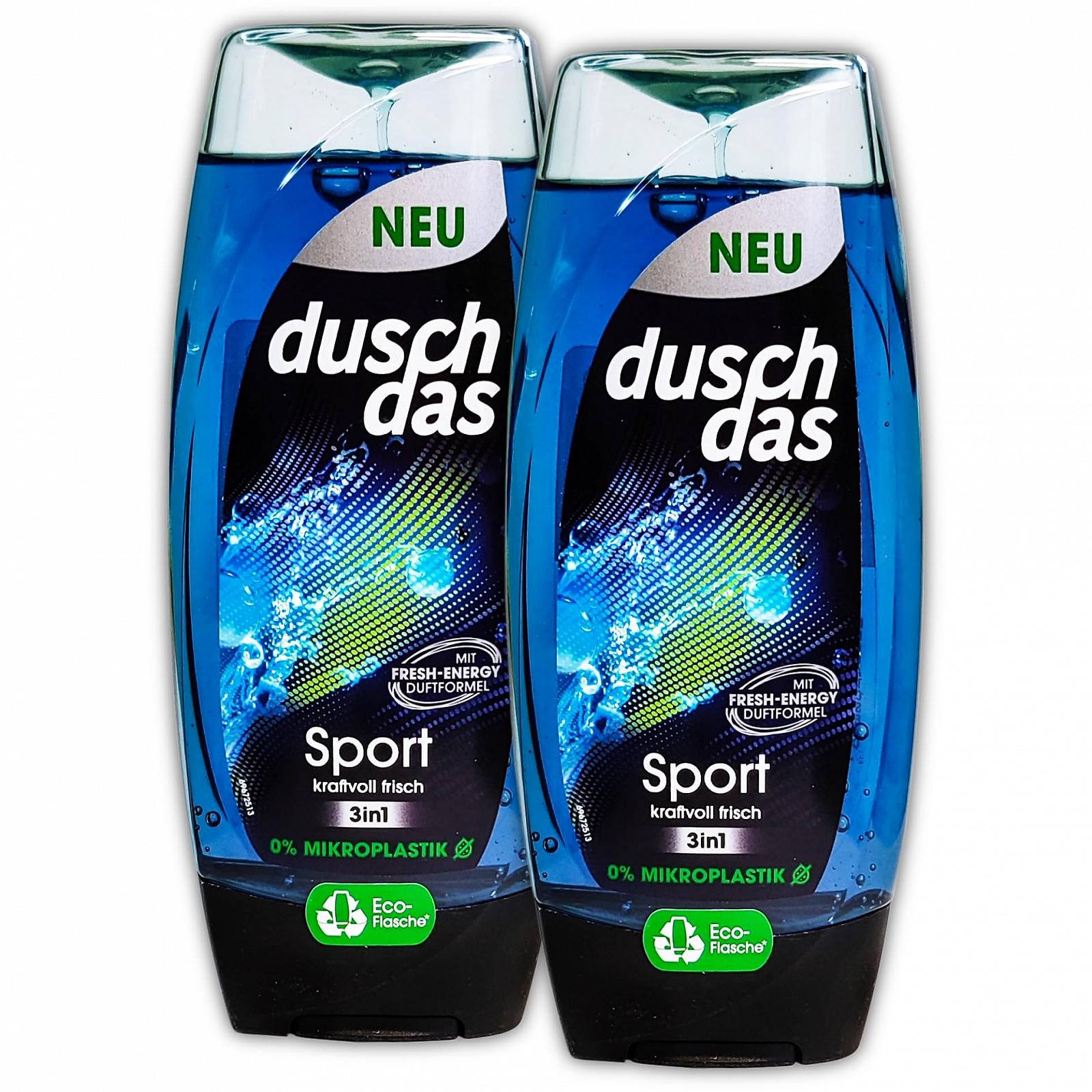 Гель для душа 3-в-1 Duschdas Men Sport 2 x 225 мл 2 шт., фото №1