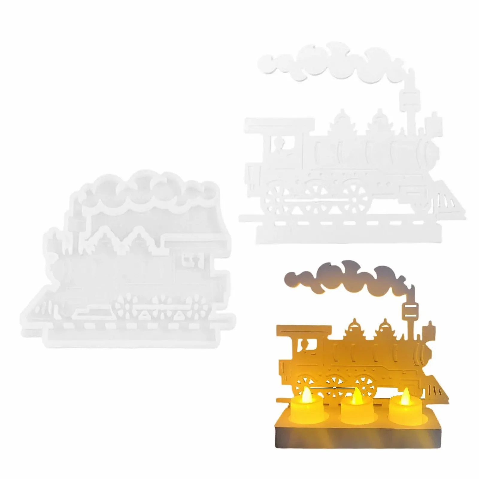 Форма силіконова Dampfbahnform Паровоз для випікання та декору, фото №8