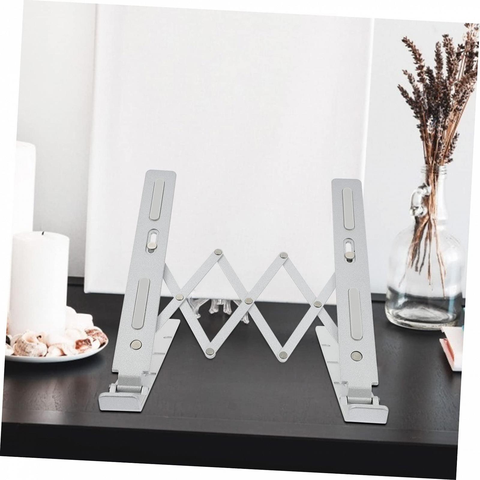 Складана Підставка для Ноутбука з високоякісного матеріалу для ігор, відео, роботи та читання. Покращене тепловідведення. Легко складається., фото №2