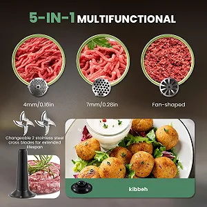 Электрическая мясорубка Huanyu 2000 Вт Touchscreen 2 Blades 3 Plates synthetic.ua - Фото 1