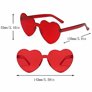 Солнцезащитные очки Dilightnews Сердце 6 пар, Детские, для вечеринок, карнавала, дня рождения, фотосессий synthetic.ua - Фото 1