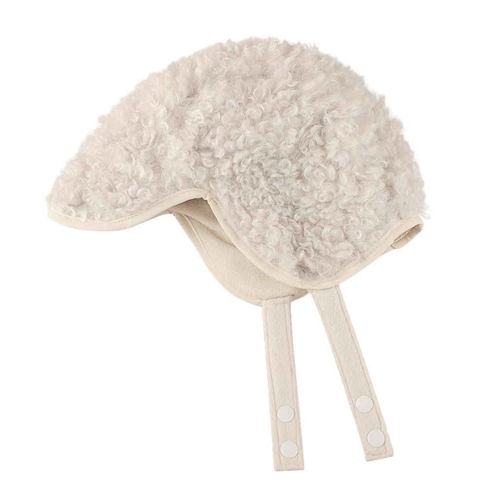 Зимова шапка-вушанка для дівчаток, штучна вовна, вітрозахисна, фото №5