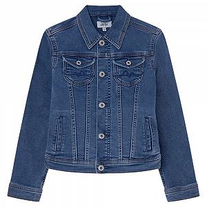 Джинсова куртка Pepe Jeans New Berry для дівчаток - Фото 1