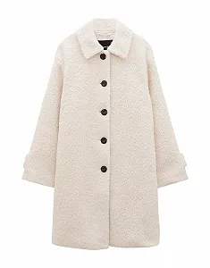 Пальто someday VILUNA Жіноче середньої довжини з штучного хутра, стандартний крій - Фото 1