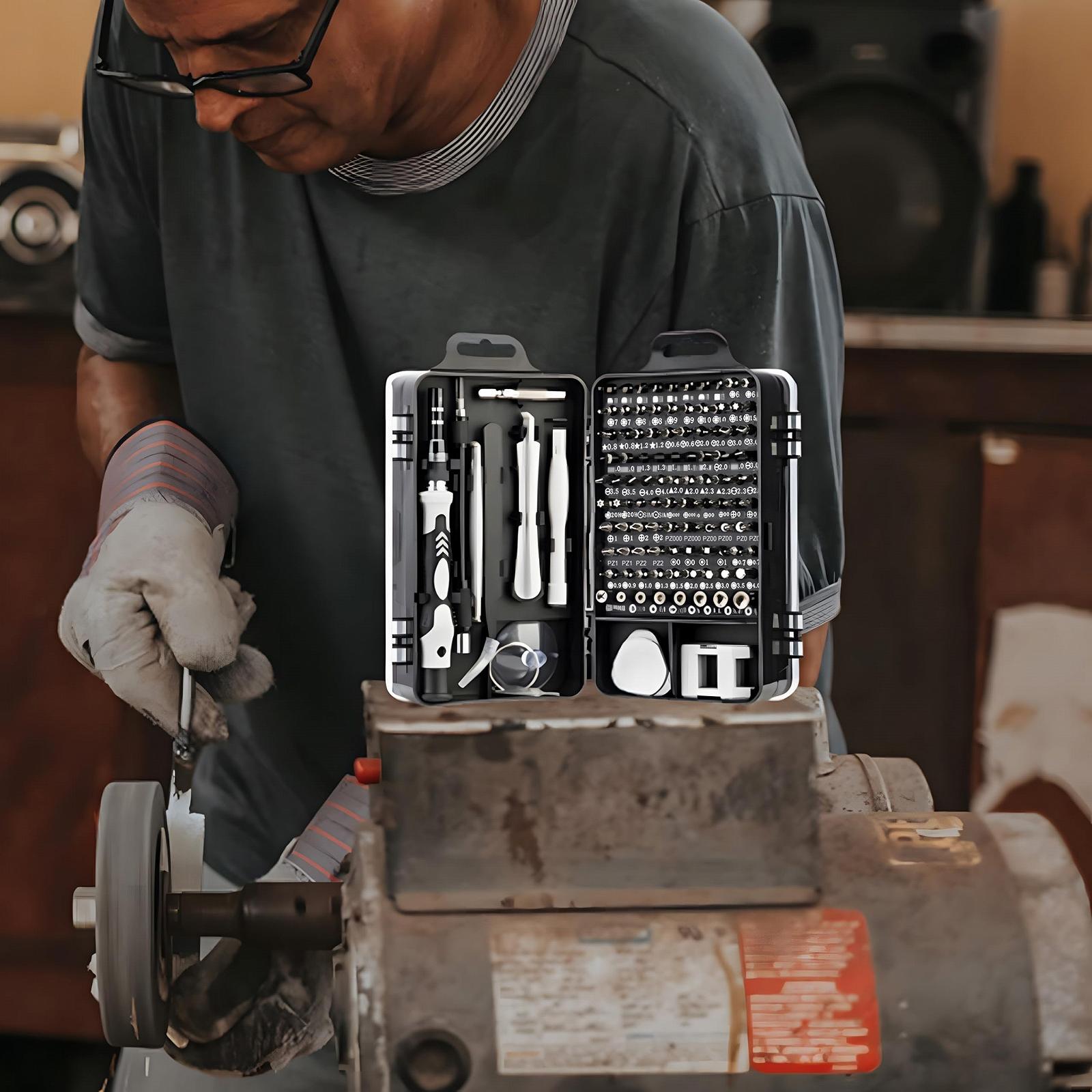 Набір викруток Retoo Precision 115 шт. сталь для електроніки, ноутбука, годинників, окулярів, планшета набір для ремонту, фото №4 Набір викруток Retoo Precision 115 шт. сталь для електроніки, ноутбука, годинників, окулярів, планшета набір для ремонту, фото №4