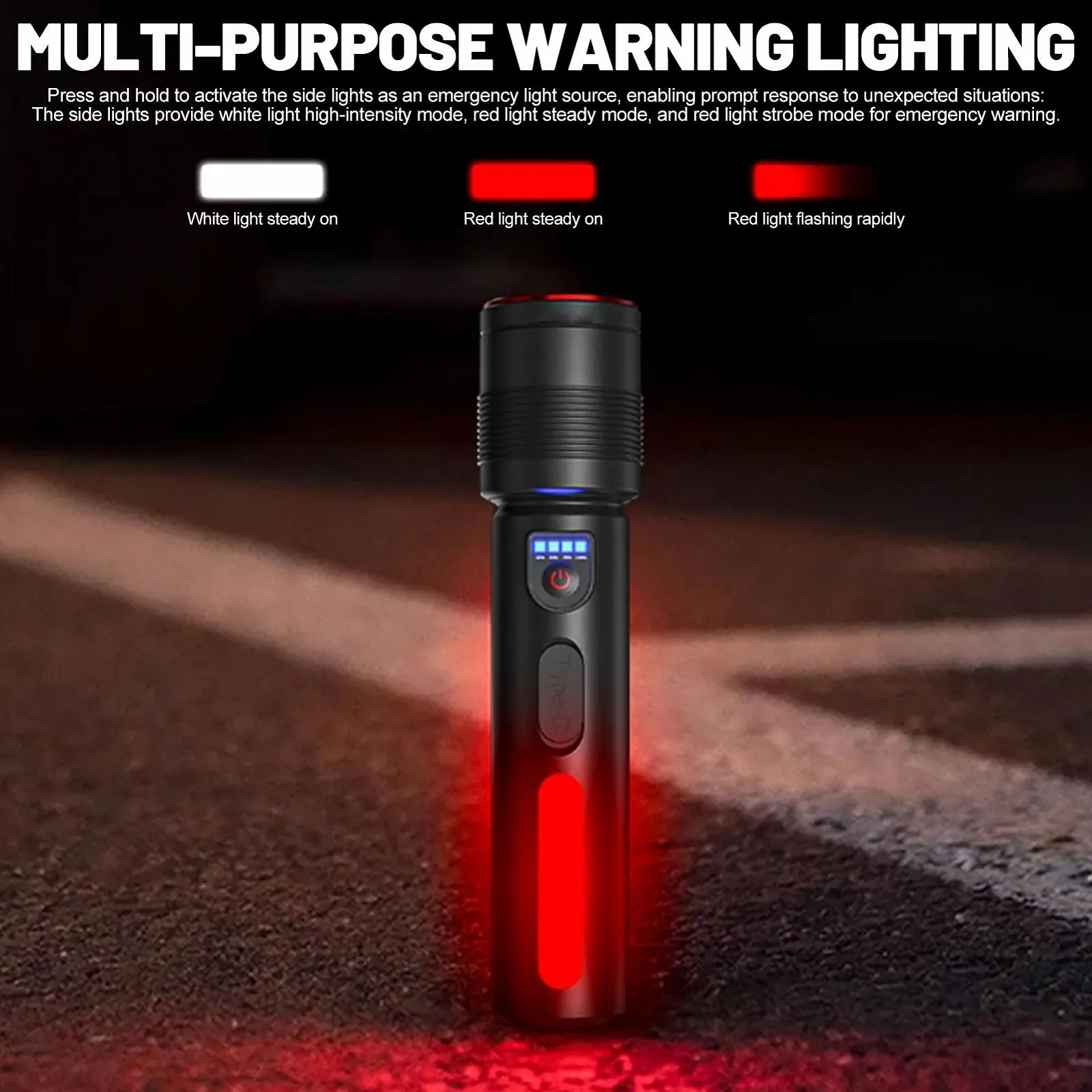 Ліхтар Акумуляторний LED 1800 MAh IPX4 Водонепроникний 3 режими освітлення, фото №7