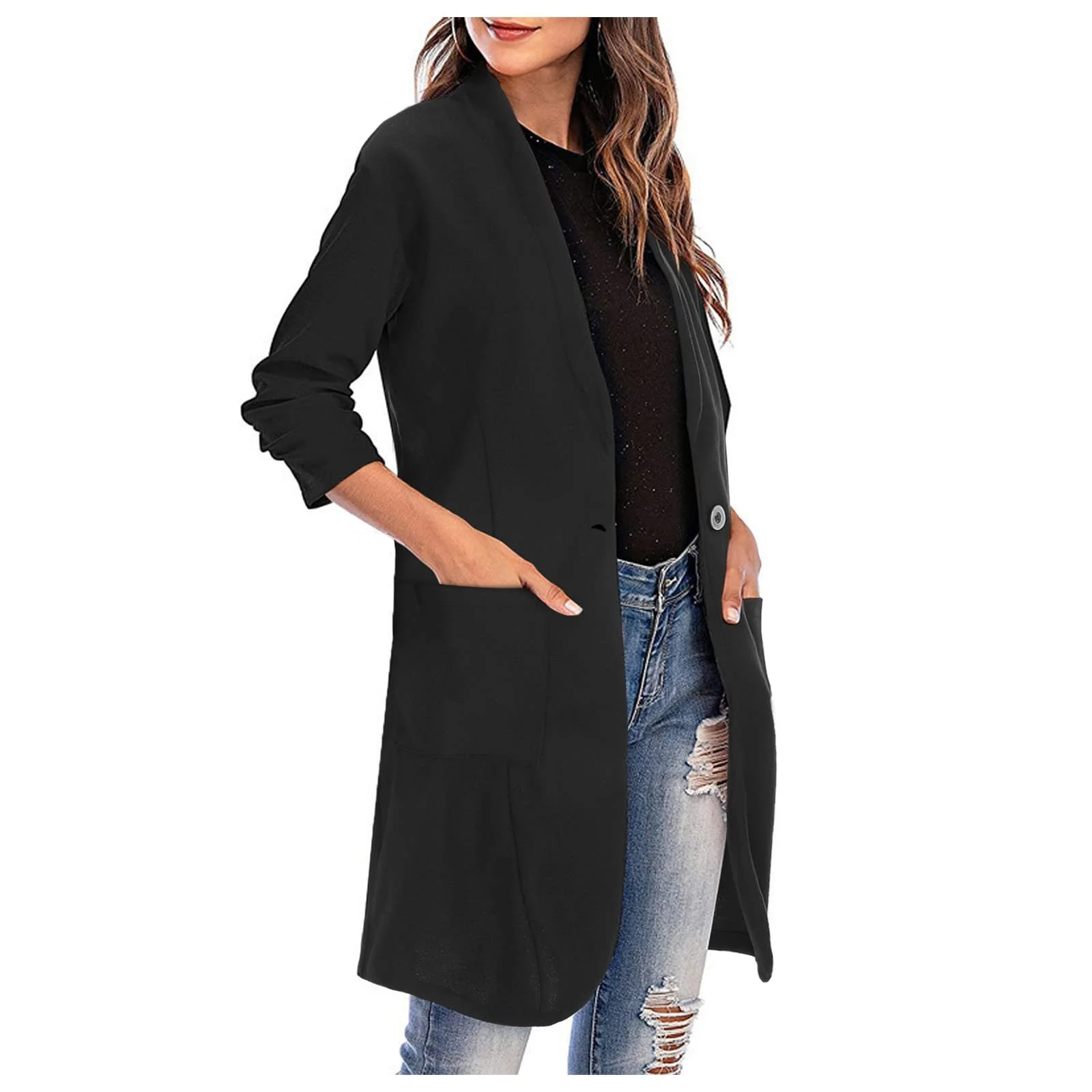 Пальто трикотажне з кишенями Довгі, фото №7 Пальто трикотажне з кишенями Довгі, фото №7