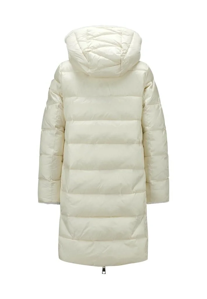 Жіноче зимове стьобане пальто MILESTONE MSMiranda зі знімним капюшоном і штучним хутряним коміром, фото №2 Жіноче зимове стьобане пальто MILESTONE MSMiranda зі знімним капюшоном і штучним хутряним коміром, фото №2