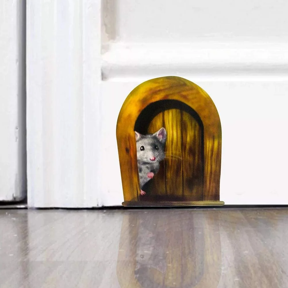 Наклейки на стіну 3D Mouse Hole 5 шт. 12 x 16,8 см, фото №3 Наклейки на стіну 3D Mouse Hole 5 шт. 12 x 16,8 см, фото №3