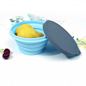 Миска з кришкою, портативна кругла силіконова, 750 мл synthetic.ua - Фото 1
