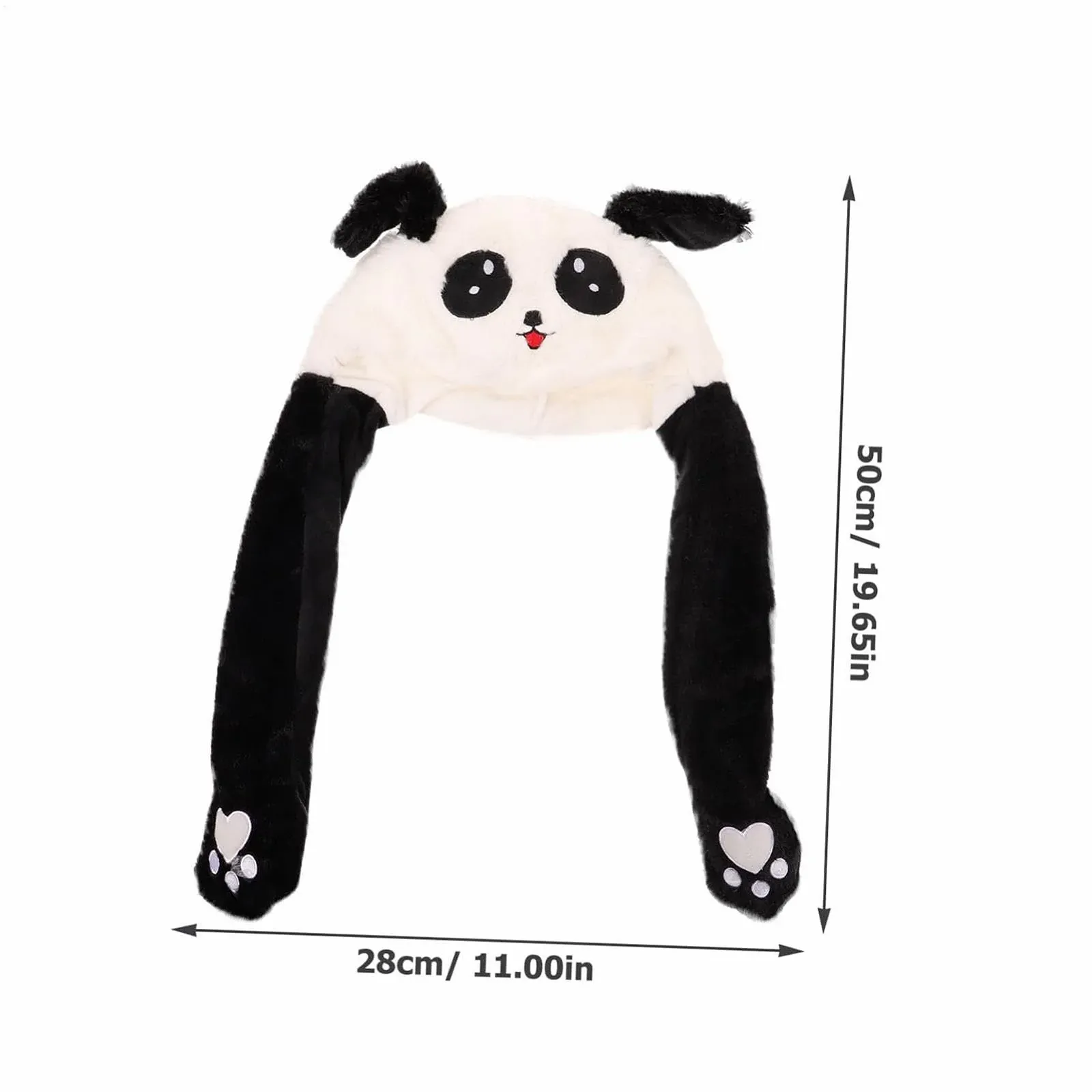 Шапка-біні Panda Ceprznvey Зимова Плюшева З рухомими вухами, фото №2