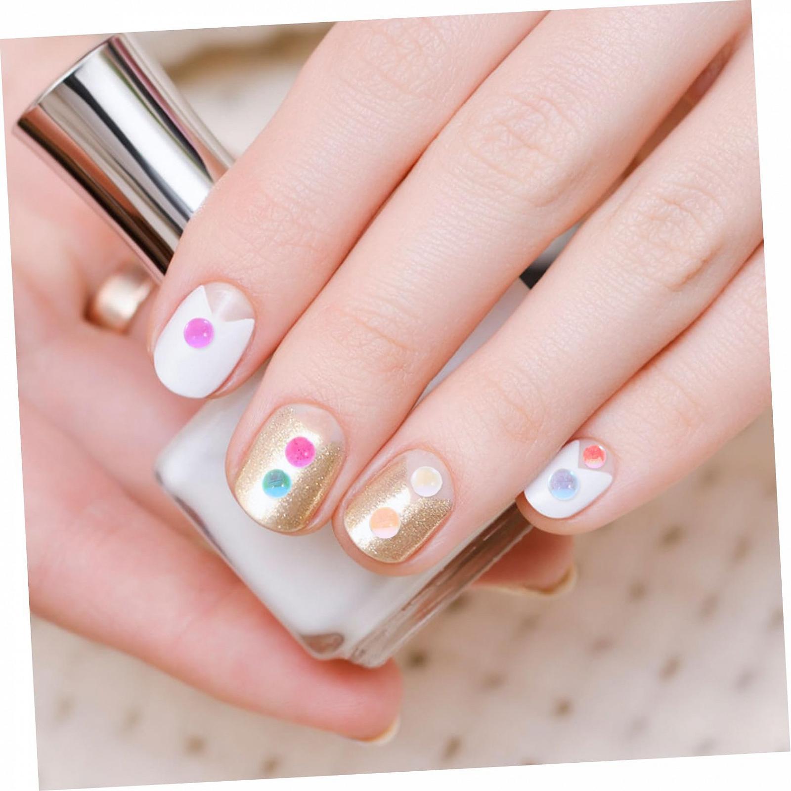 Намистини для нігтів скляні Різнокольорові та стрази для творчого дизайну нігтів, фото №8