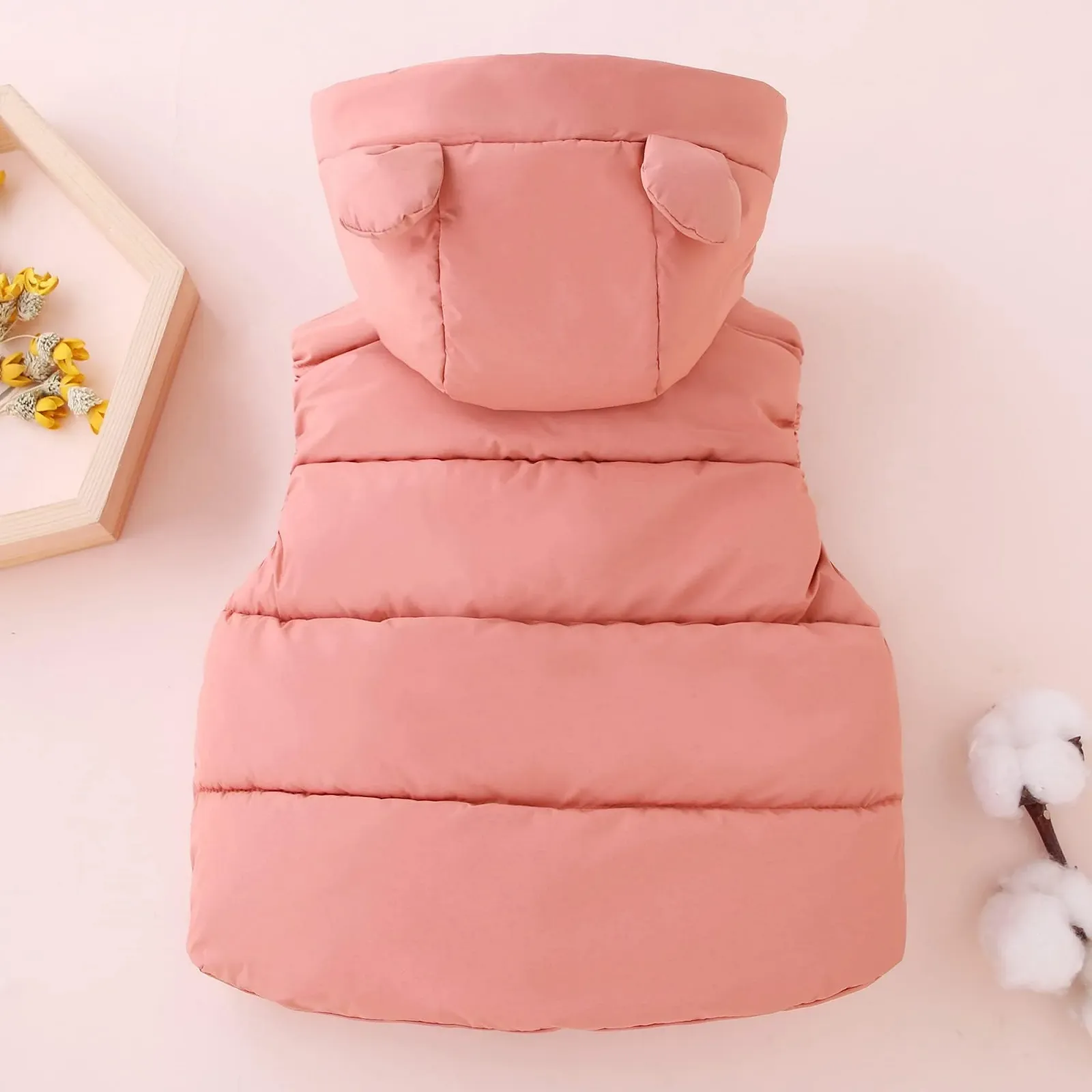 Жилет JiAmy Дитячий зимовий, Дитяча куртка з капюшоном і безрукавкою, фото №6