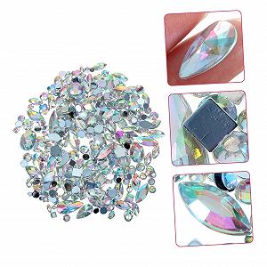 Набір страз з пласкою основою Healeved, 300 акрилових камінців та аксесуарів для краси synthetic.ua - Фото 1