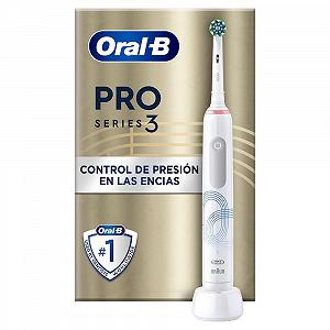 Електрична зубна щітка Oral-B Pro Series 3D, біла, 1 x 3D чистяча насадка, видаляє наліт, 3 режими чищення, таймер, акумуляторна - Фото 1